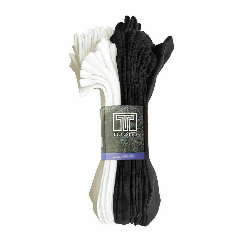 Носки мужские - набор из 10 пар (черн/бел) TUOSITE TSS807-3