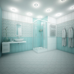 Душ.ограждение City Trend White 800*800*1850 квадрат (стекло 4мм прозр, белый ал. проф, без поддона)