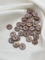 Пуговицы на прокол пыльно-розовый(коричневый) перламутр