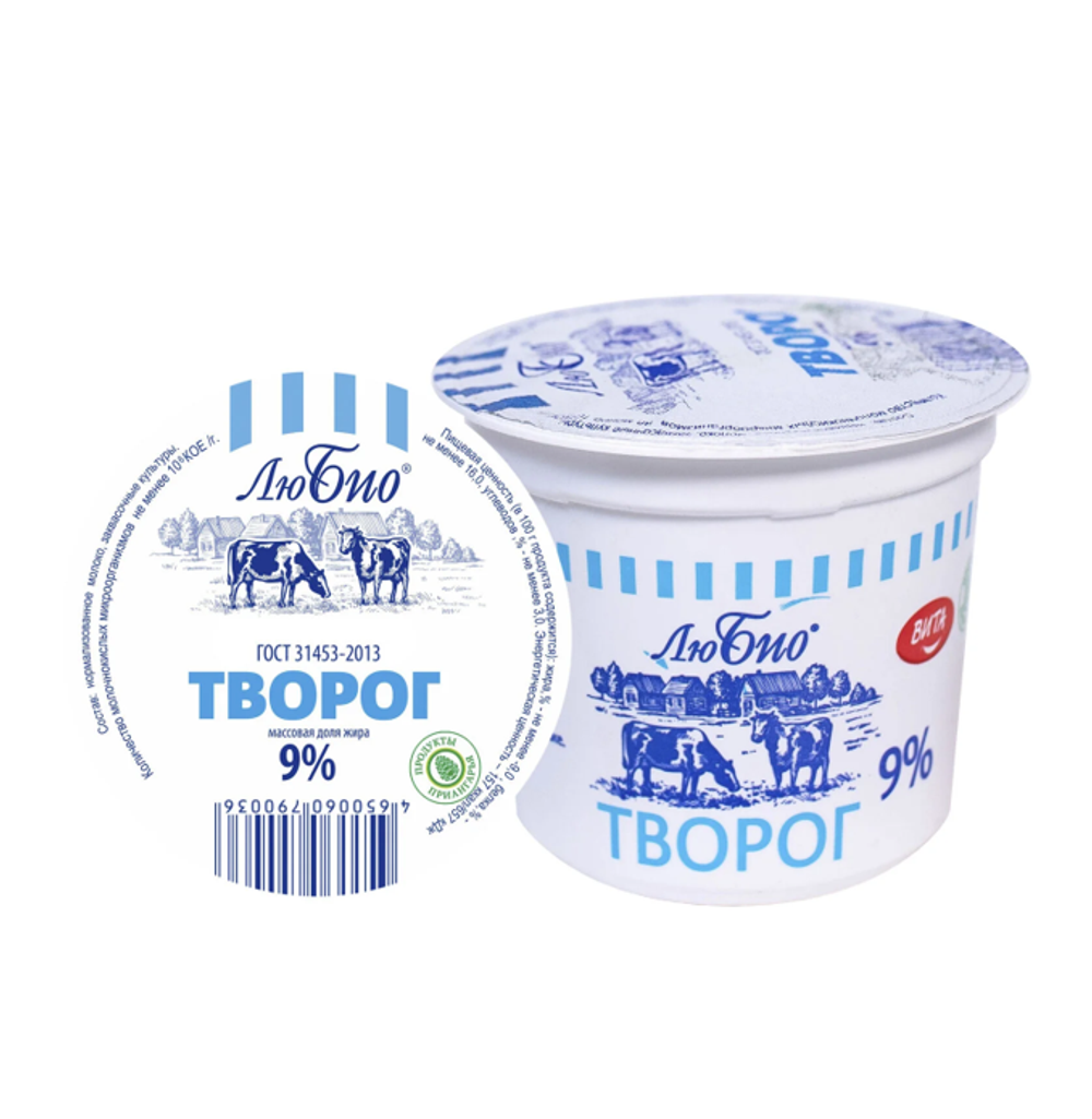 "ТВОРОГ" 9% 100гр.