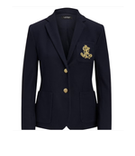 Жакет Lauren Ralph Lauren Bullion Jacquard – тёмно-синий, с вышивкой