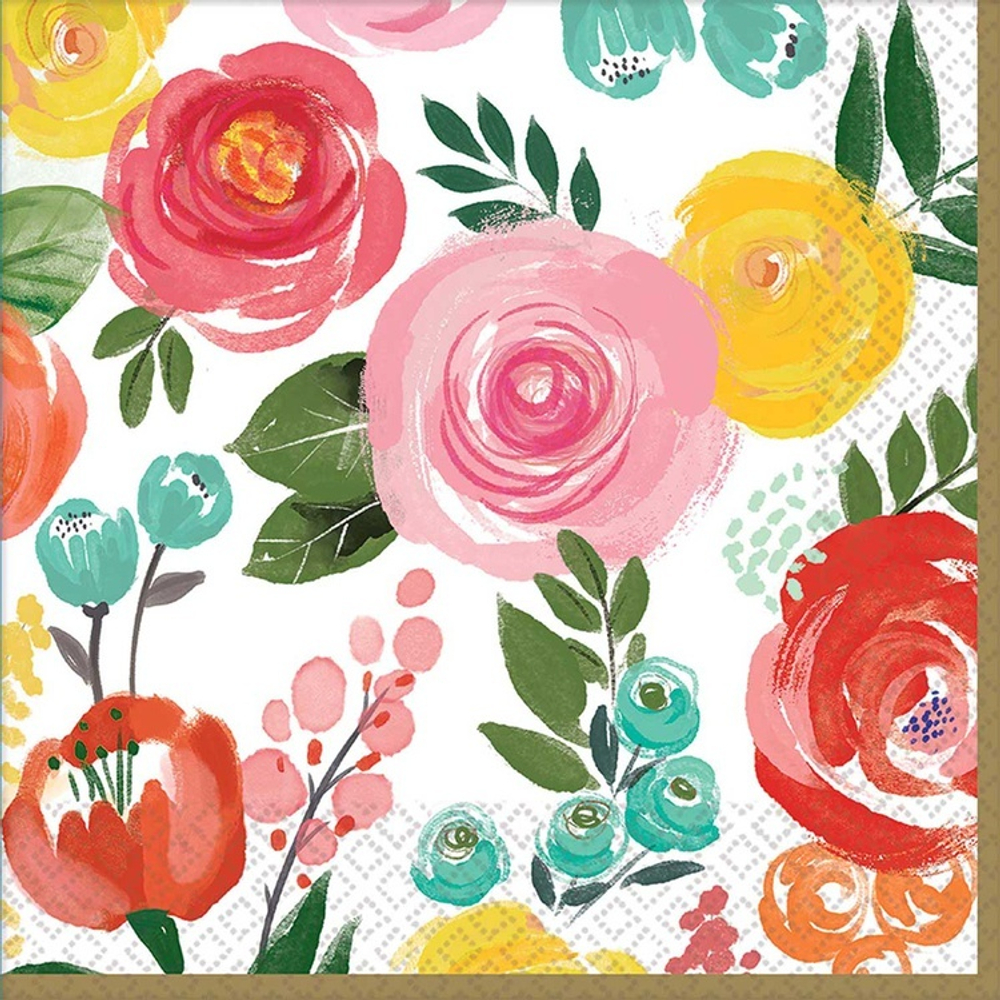 Салфетка Цветочный Вальс 33см 16шт/А