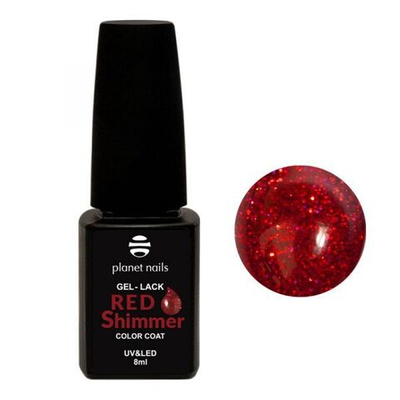 Planet Nails Гель-лак "Red Shimmer" - 830, 8мл