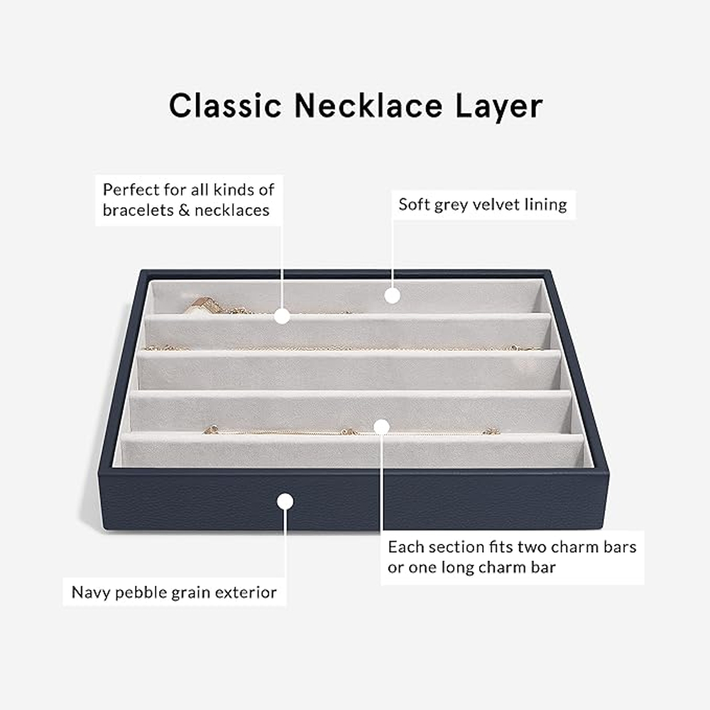 Органайзер для украшений Stackers Classic Necklace Layer (Putty Croc)