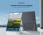 18.5" Портативный двойной монитор с откидной подставкой Delta Plus FHD IPS 1980х1080, 100 Гц