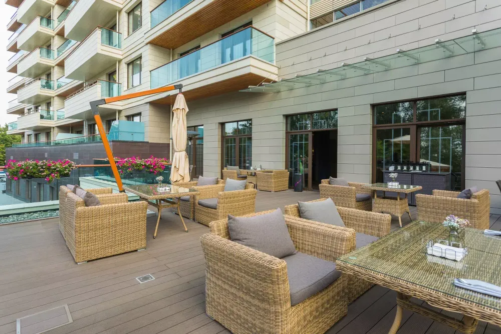 "Капучино" кресло из искусственного ротанга, цвет соломенный