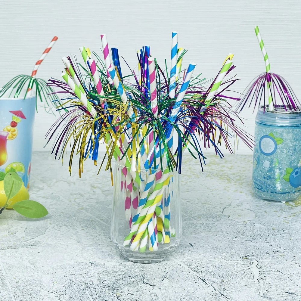 Трубочка для коктейля «Лето», 24 см, d-6 мм (набор 20 шт), микс