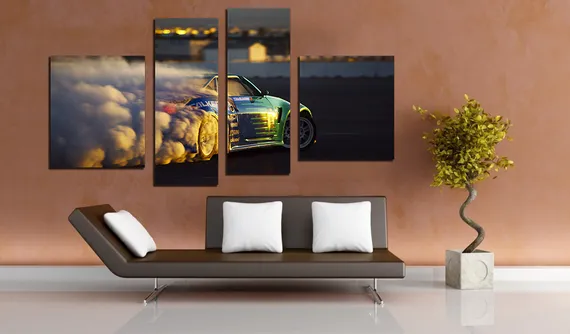 Модульная картина "Дрифт шоу"