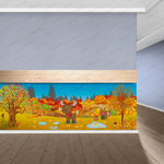 Фотообои для детского сада Осень 019