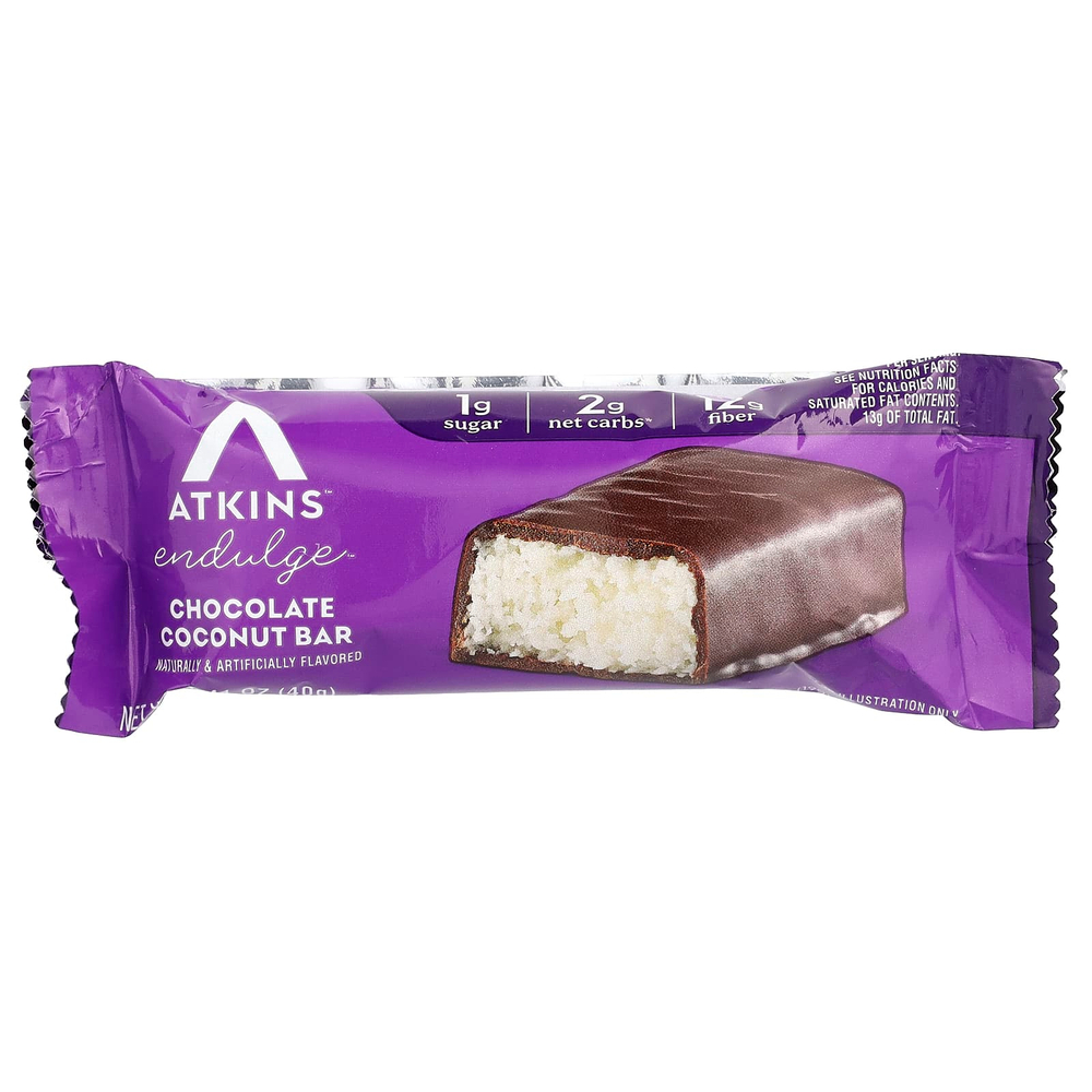 Atkins, Endulge™, шоколадно-кокосовый батончик, 5 шт. по 40 г (1,41 унции)