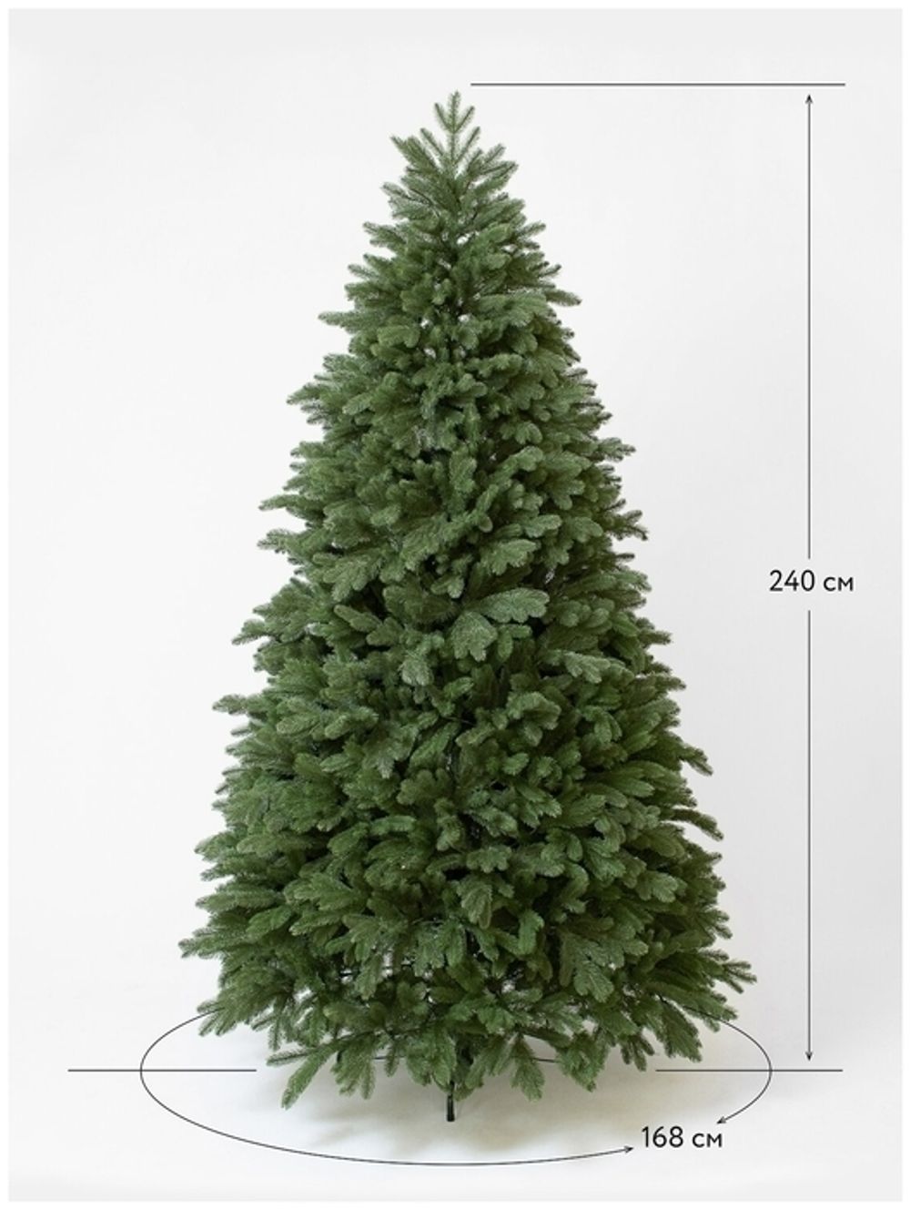 Искусственная ель «Барнелло» (литая хвоя) 210 см / 2.1 м