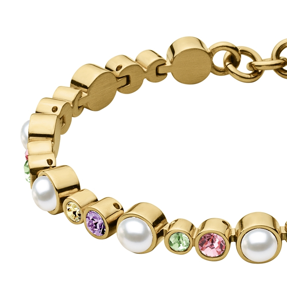 Браслет Dyrberg Kern SACHA SG PASTEL MULTI / WHITE PEARL 450096