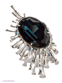 "Бастарита" брошь в родиевом покрытии из коллекции "Морской коктейль" от Jenavi