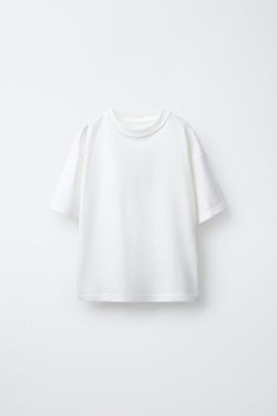 ZARA НАБОР ИЗ ДВУХ ОДНОТОННЫХ ФУТБОЛОК, СИНИЙ