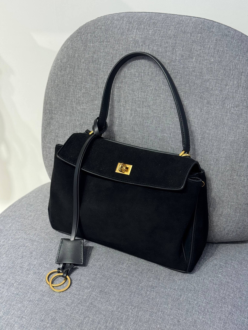 MN3214 BLACK Сумка женс. нат. кожа 27*9*17