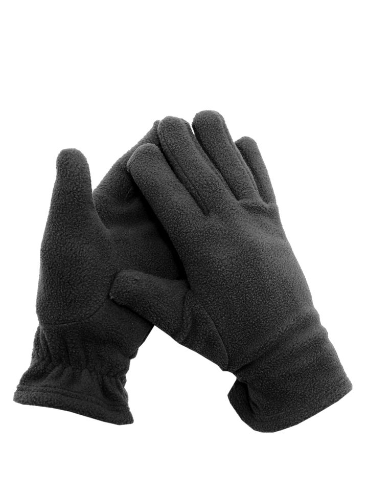 Перчатки флисовые (черные)