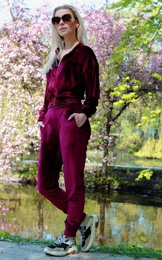 Goldenia dres Wine Red