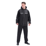 Костюм-дождевик 813 (куртка+штаны), Черный, 5XL