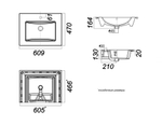 Раковина Sanita Luxe Quadro 60 см