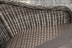 "Равенна" обеденная группа плетеная, цвет графит