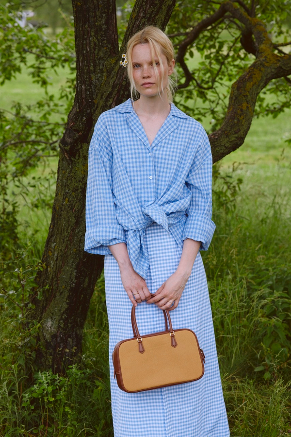 Сумка ROMA канва карамельного цвета