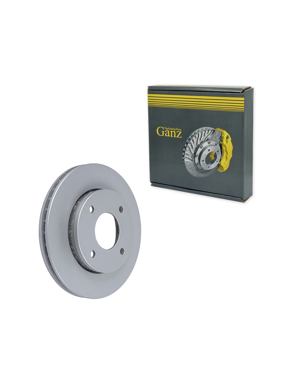 Диск тормозной передний с покрытием MITSUBISHI COLT IV/SMART FORFOUR /VENT D=256MM GANZ GIJ10224