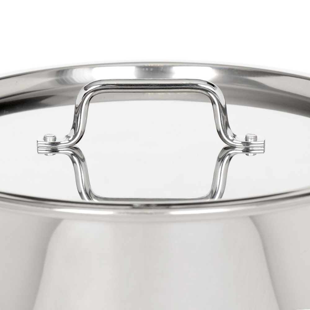 Котел нерж, 40 л, 40х35 см, клепаные ручки, Катунь, Общепит, КТ-ОБ-40 В