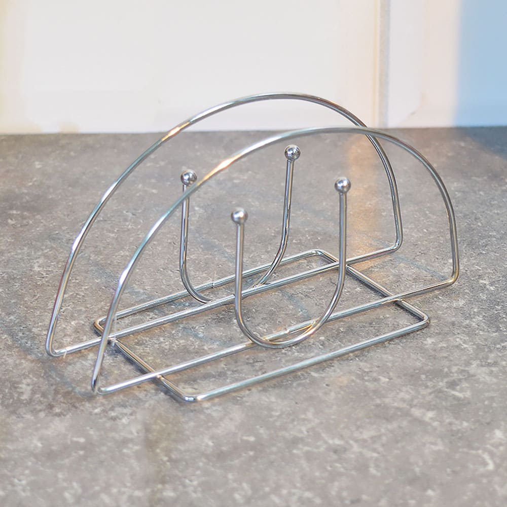 Салфетница 13*6*7см металлическая, S-01