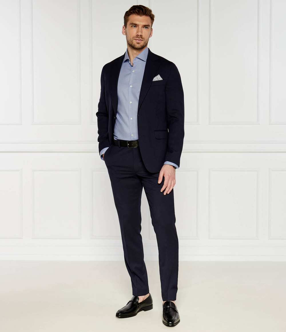 Рубашка H-JOE-spread-C1 BOSS BLACK - голубой(50512656)