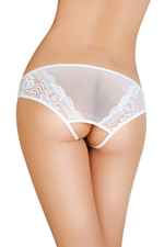 Белые контактные кружевные трусики SM (42-44) (Цвет: белый)