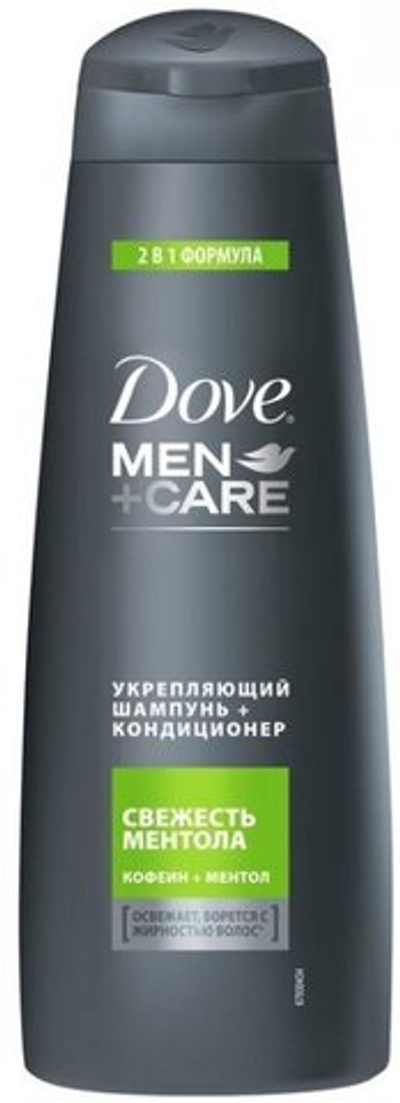 DOVE Men+care шамп.+ кондиц.Свежесть ментола 380мл.