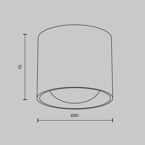 Потолочный светильник Technical C217CL-15W4K-B