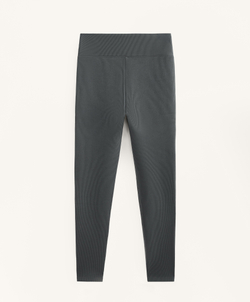 OYSHO Бесшовные легинсы в рубчик Super Extra Warm длиной 70см, антрацитово-серый