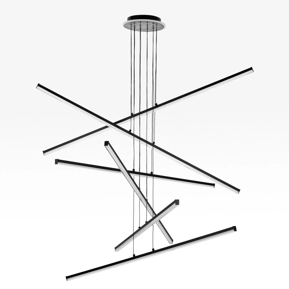 Citilux Trent CL203761 LED Люстра подвесная с пультом Чёрная