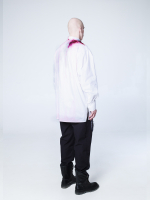 Рубашка "Калина" с окрашиванием. Бело-красная