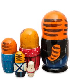 Народные промыслы МР-24/ 04-A Матрешка 5м «Кот»