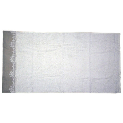 Набор из 2-х полотенец "Кружевная кайма" кремовое 38х58см/55x104см