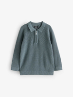 Джемпер с молнией для мальчика Next K82-652, Серый