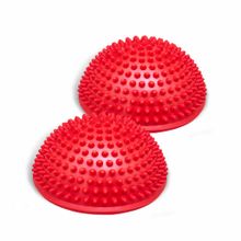 Полусфера массажно-балансировочная (набор 2 шт) красный