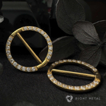 Кликер Barbell Crystal PVD Yellow 1.6мм