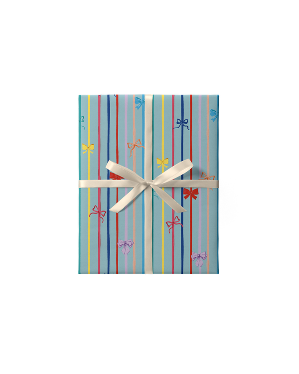 Упаковка в бумагу «Бантики»