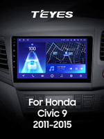 Teyes CC2 Plus 9" для Honda Civic 9 2011-2015 (прав)