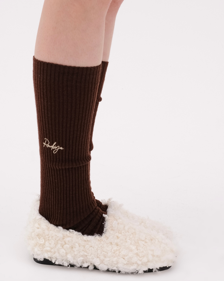 Гетры с шерстью Шоколадный замок