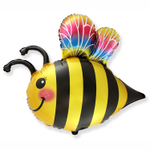 Шар Фольгированный Пчела весёлая (Желтый)