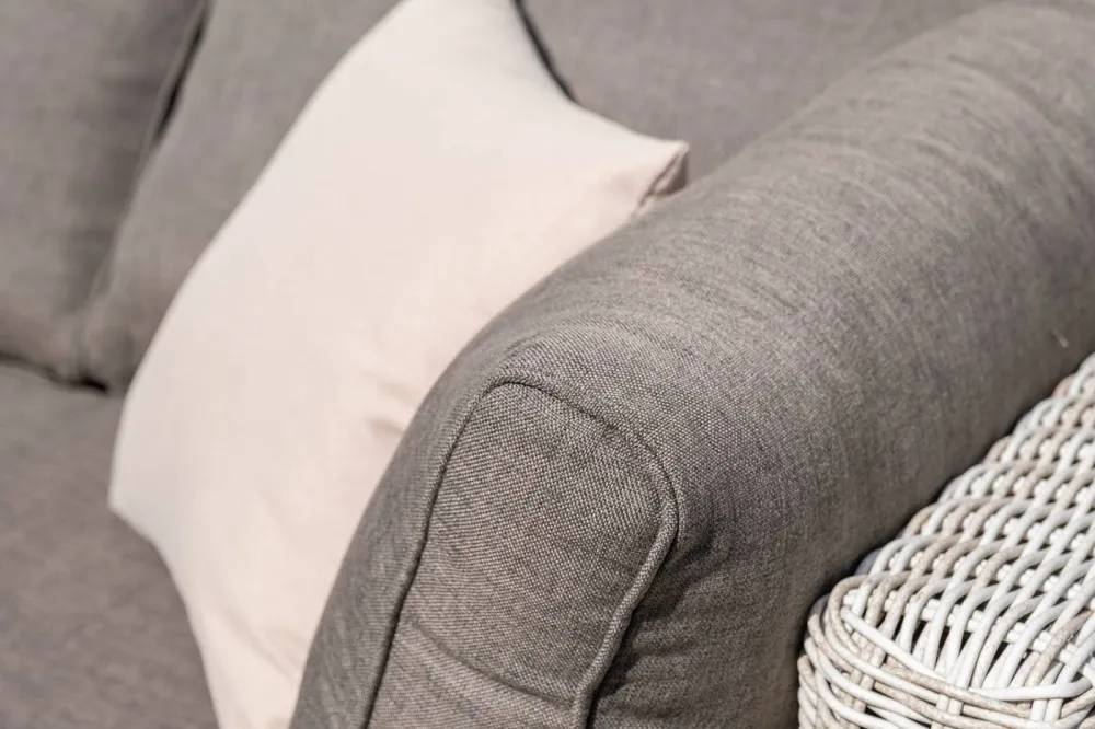 "Лунго" трансформирующаяся лаунж-зона из искусственного ротанга, цвет бежевый