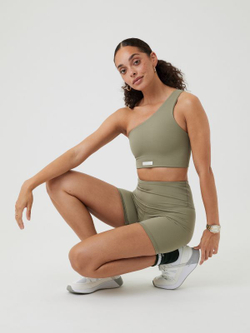 Женские Шорты теннисные Björn Borg Borg High Waist Comfort Shorts - зеленый