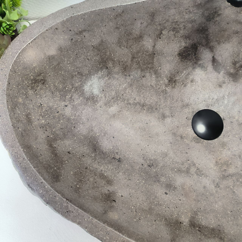 Раковина из речного камня RS-63526 (77*50*15) 0125