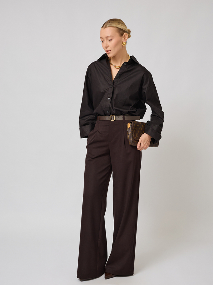 Рубашка оверсайз из хлопка