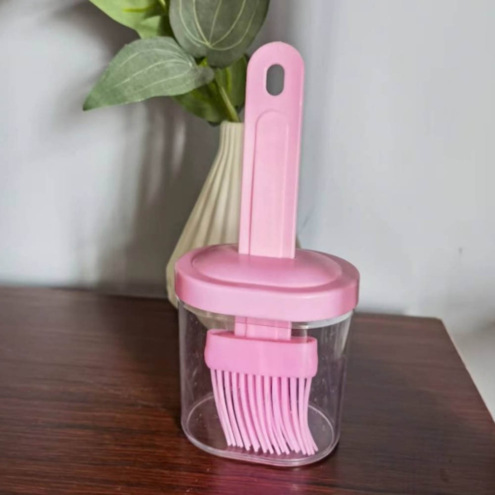 Кисточка для раст. масла (розовая)