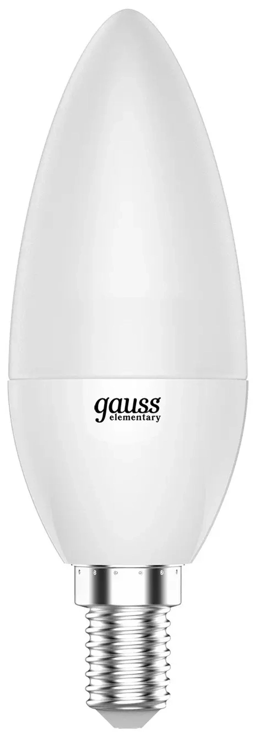 Лампа Gauss LED Elementary Свеча 7W E14 450 lm 2700K (3шт в упак) 33117T